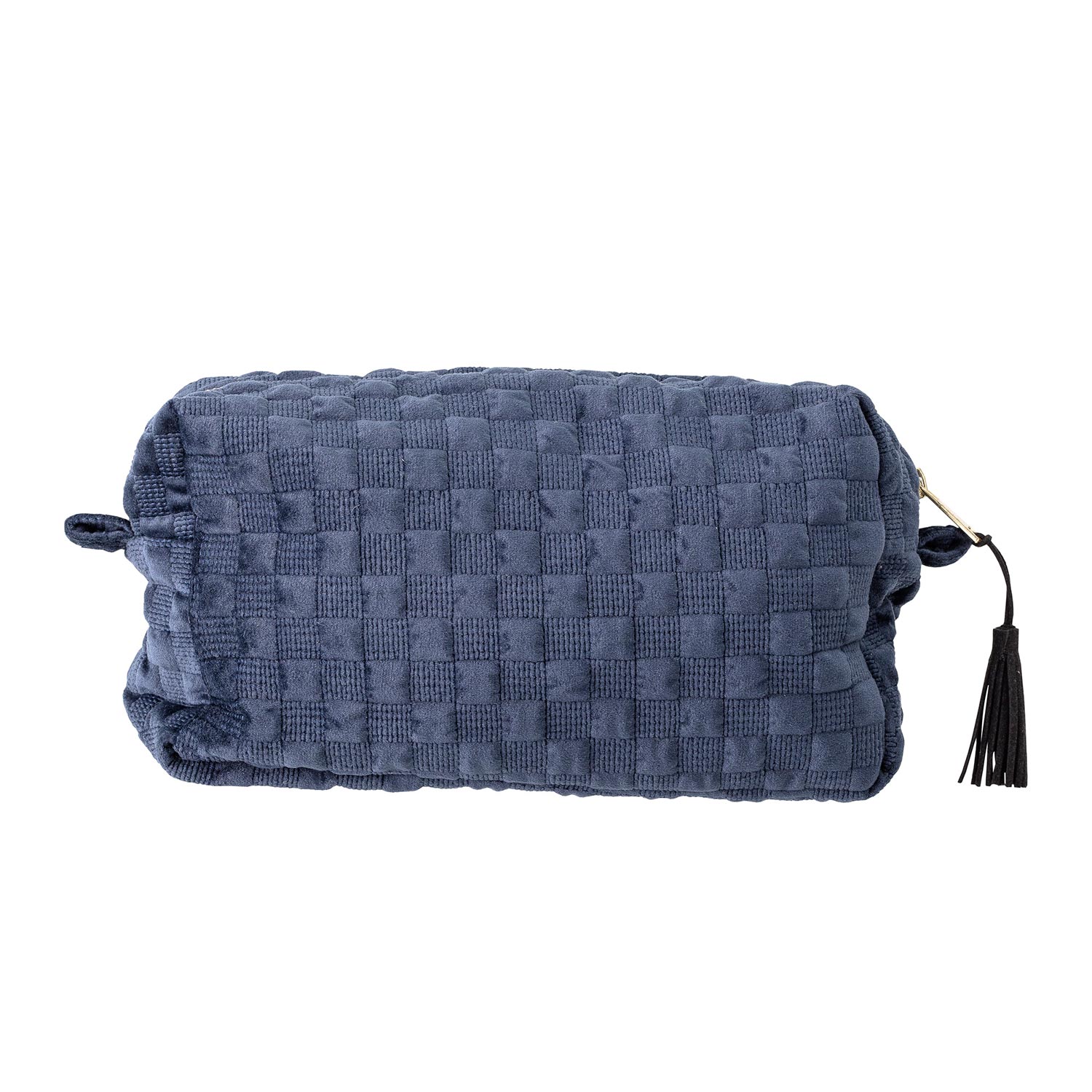 82047934_1 Kulturtasche mit Flechtmuster | Schminktasche Blue | Waschbeutel - Bloomingville