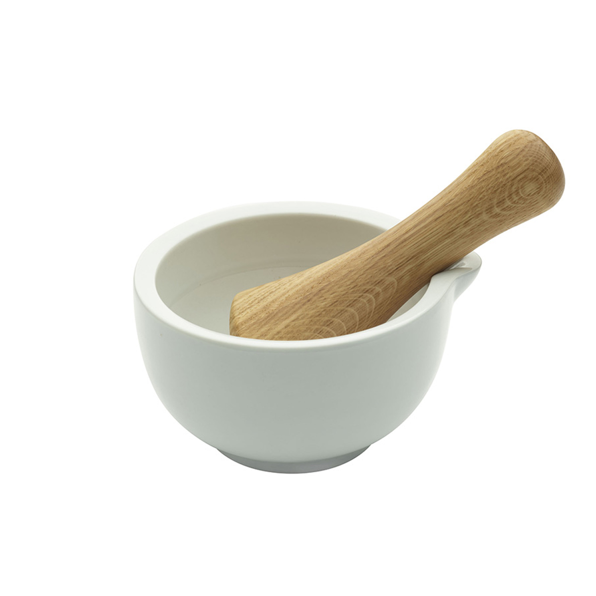 LegnoArt - Gewürz MÖRSER Pressum aus weisser Keramik