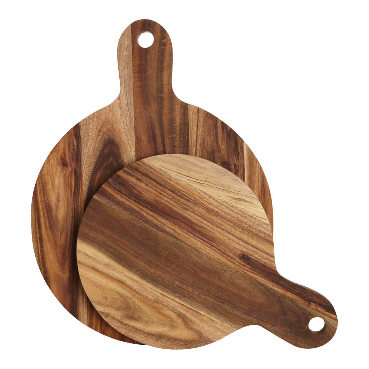 nw0100_01 House Doctor | Schneidebrett Natur Akazie Servierteller Cutting Board Tischdekoration – 2er Set