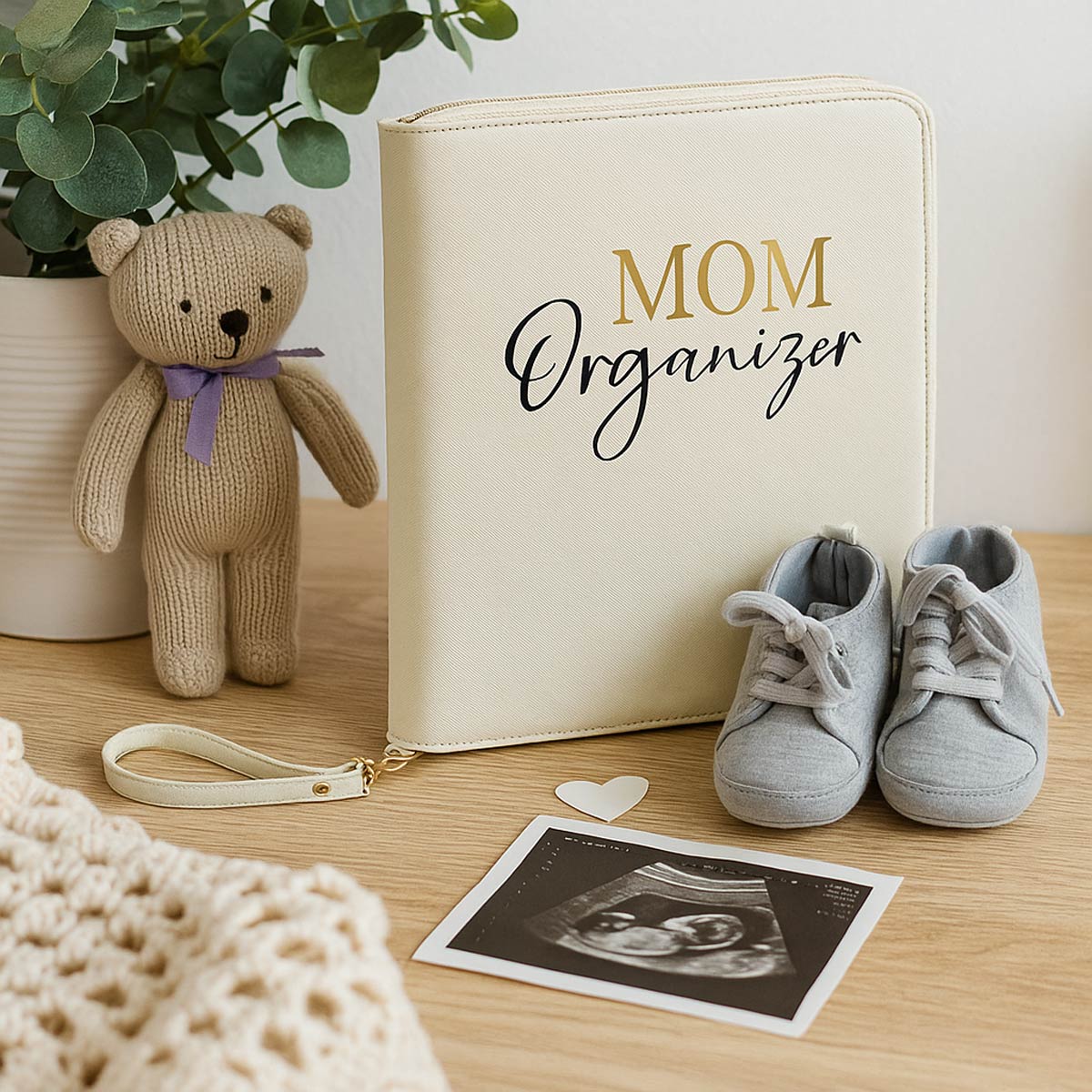 Mutterpass Organizer personalisiert – Edle Dokumentenmappe für Schwangerschaft & Familie – Organizer für Mutterpass, U-Heft & Impfausweis