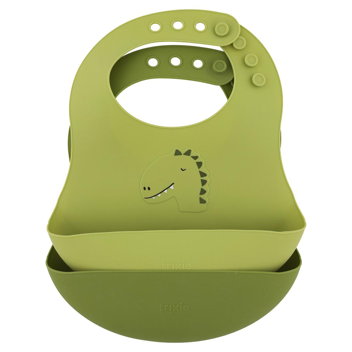 Trixie - Lätzchen - Mr. Dino - Silikon Lätzchen - Dinosaurier - 2er-Set