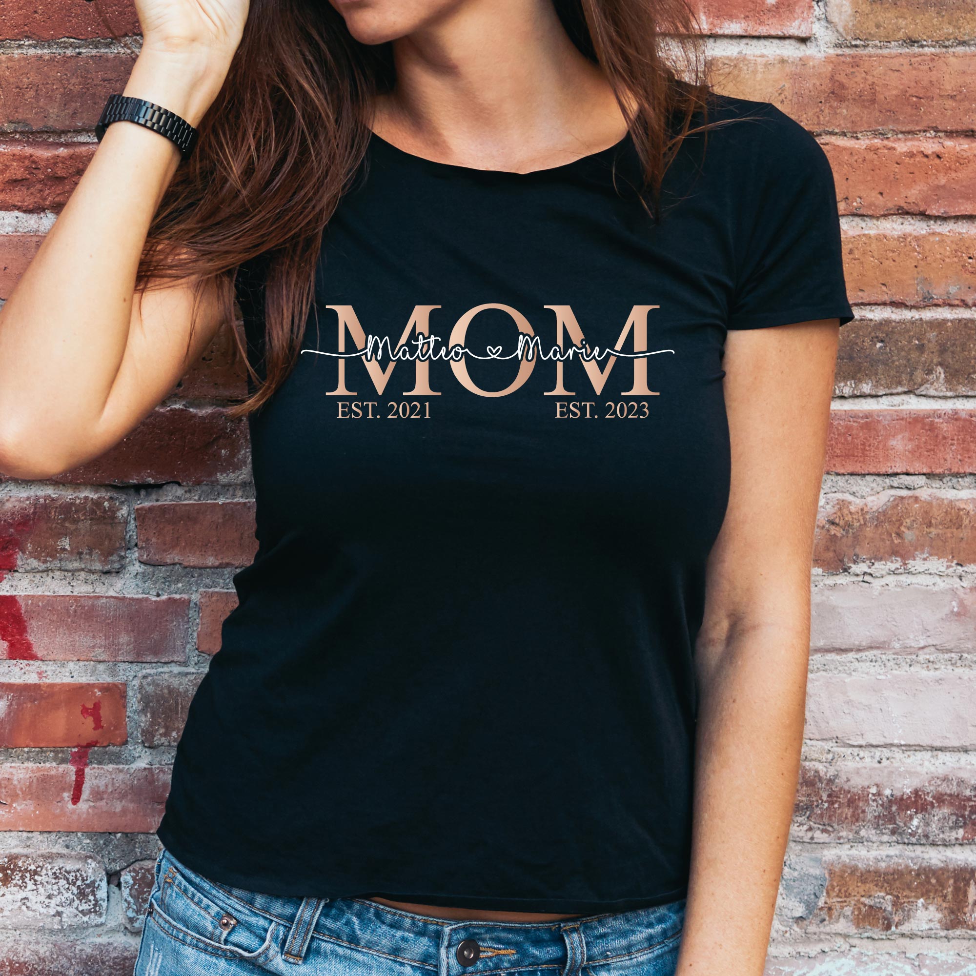 Mom Shirt mit Kindernamen