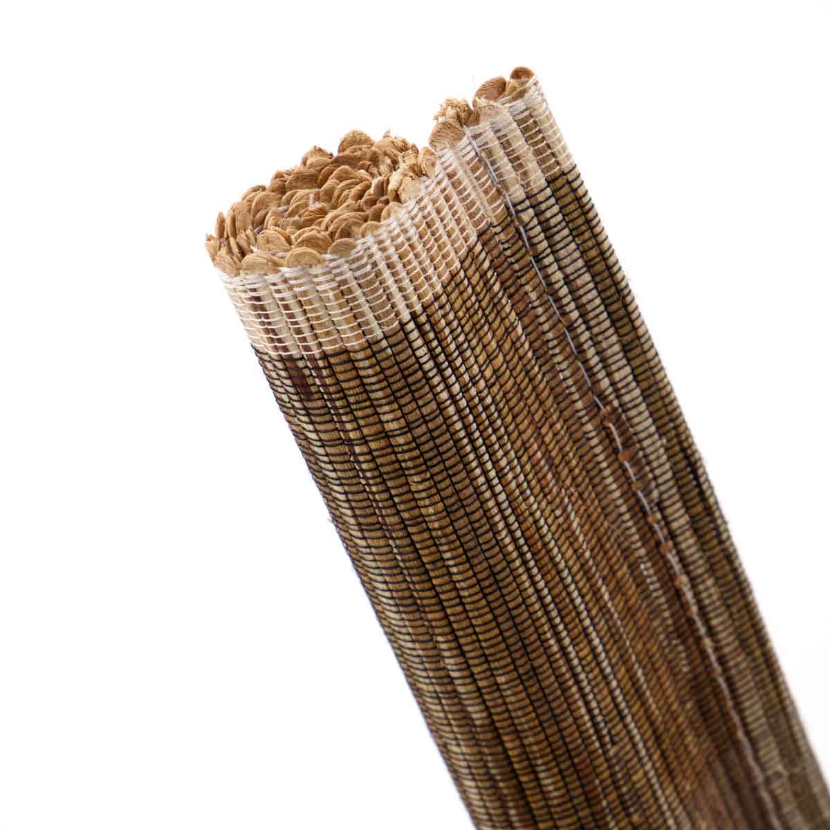 Platzset_Bols_261941010_2 4tlg. Platzset aus brauner geflochtener Wasserhyazinthe - platzsparend zusammen gerollt