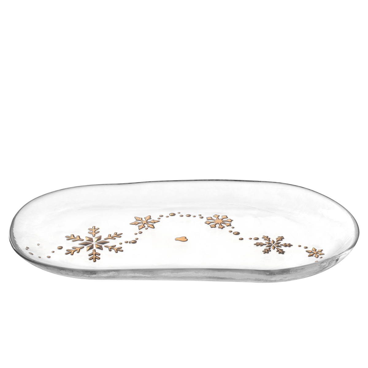 Leonardo - Stollenplatte AUTENTICO - Glasplatte mit Weihnachtsdekor