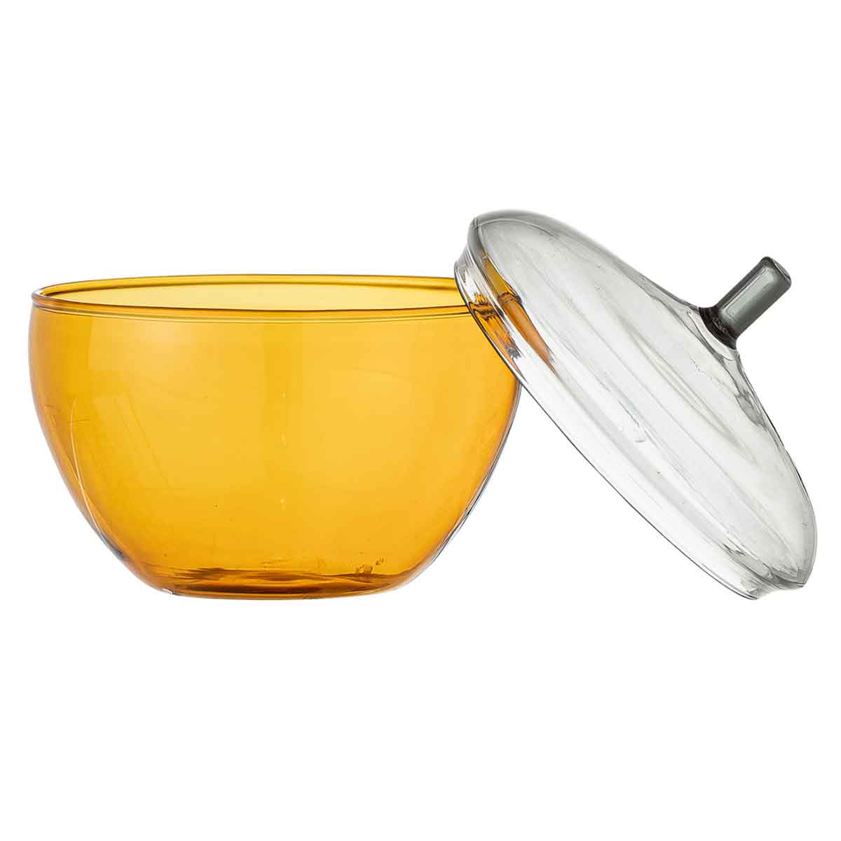 Glasdose_Danni_82052252_1 Glasdose aus Glas für Schmuck oder zur Dekoration - Solo mit offenem Deckel