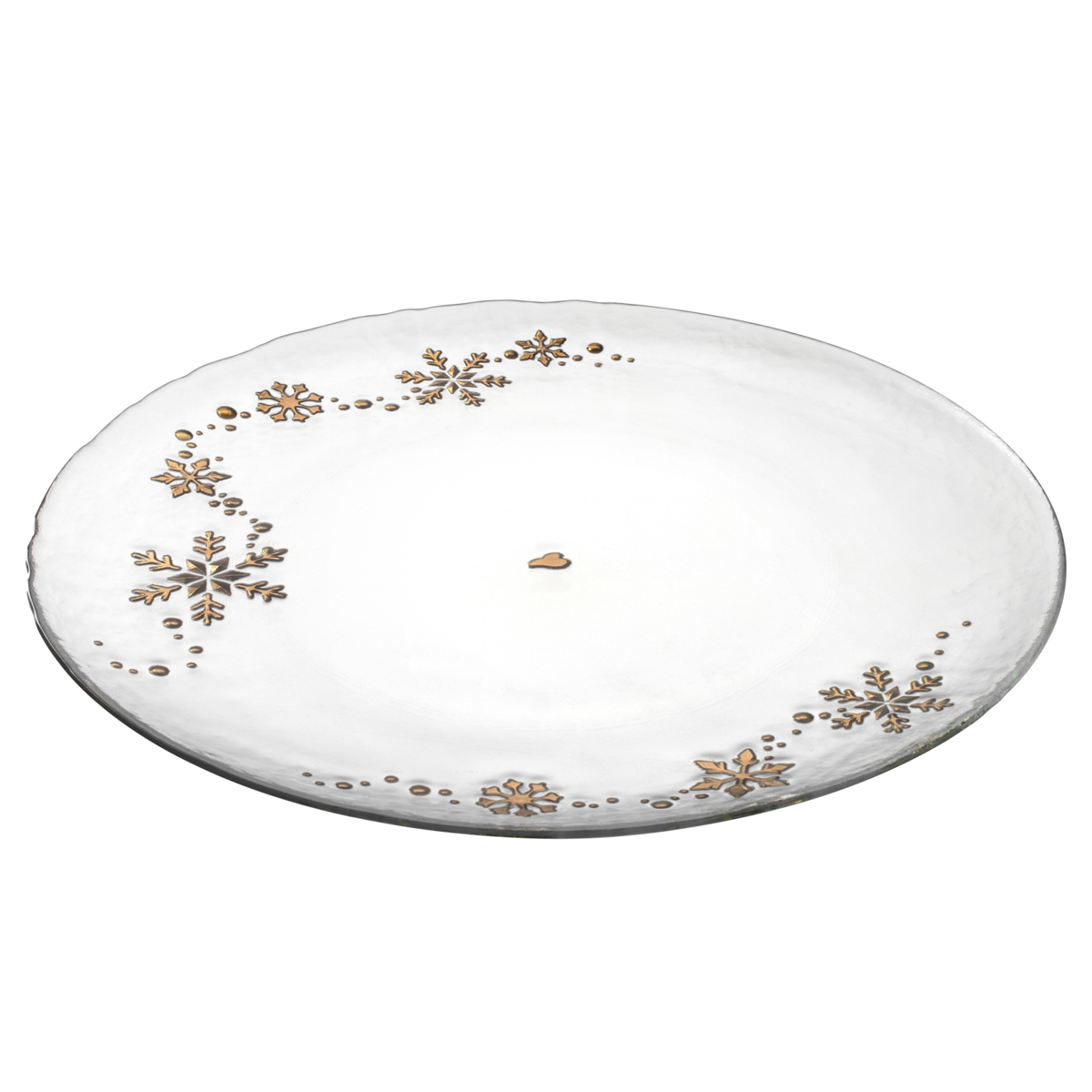 Leonardo - Weihnachtsteller AUTENTICO - Glasteller mit Weihnachtsdekor