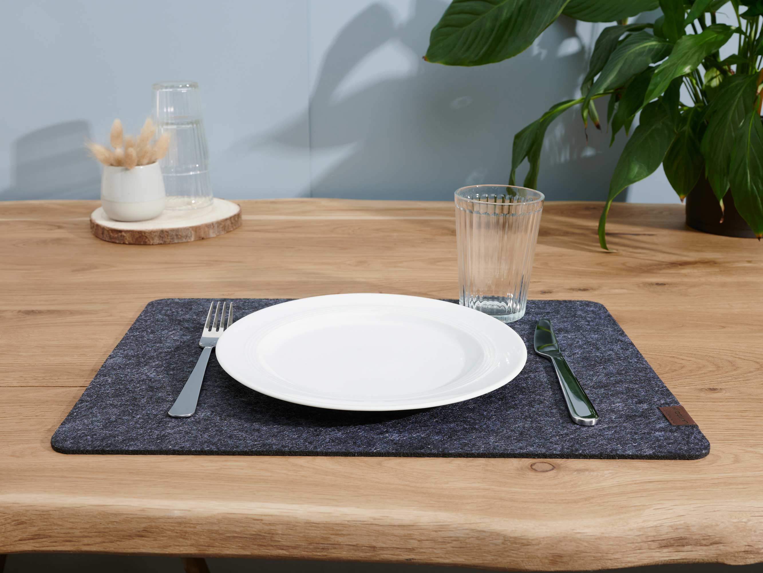 Tischset mit abgerundeten Ecken