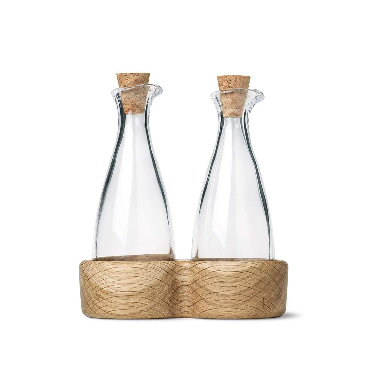 Kay Bojesen - Öl & Essigflasche mit Halter aus Eiche