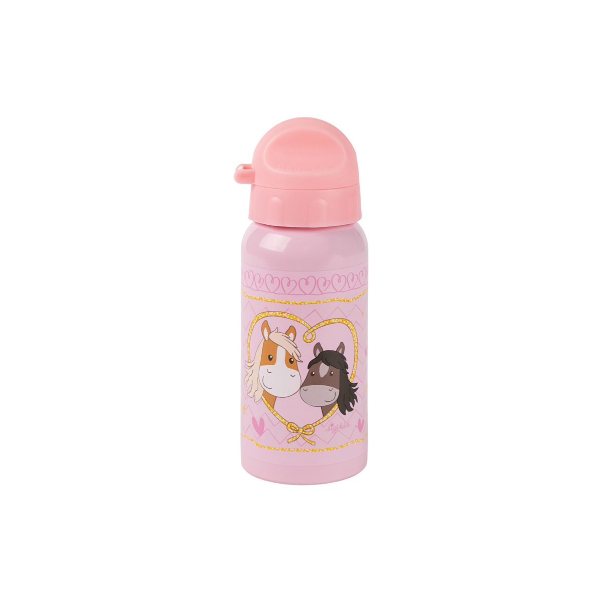 sigikid - Trinkflasche Pony Love - Kindertrinkflasche Pony - Edelstahl