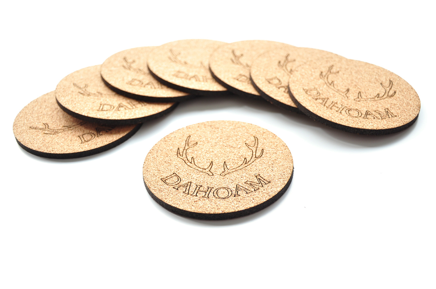 Runde Untersetzer Glasuntersetzer aus Kork für Küche & Bar Zubehör