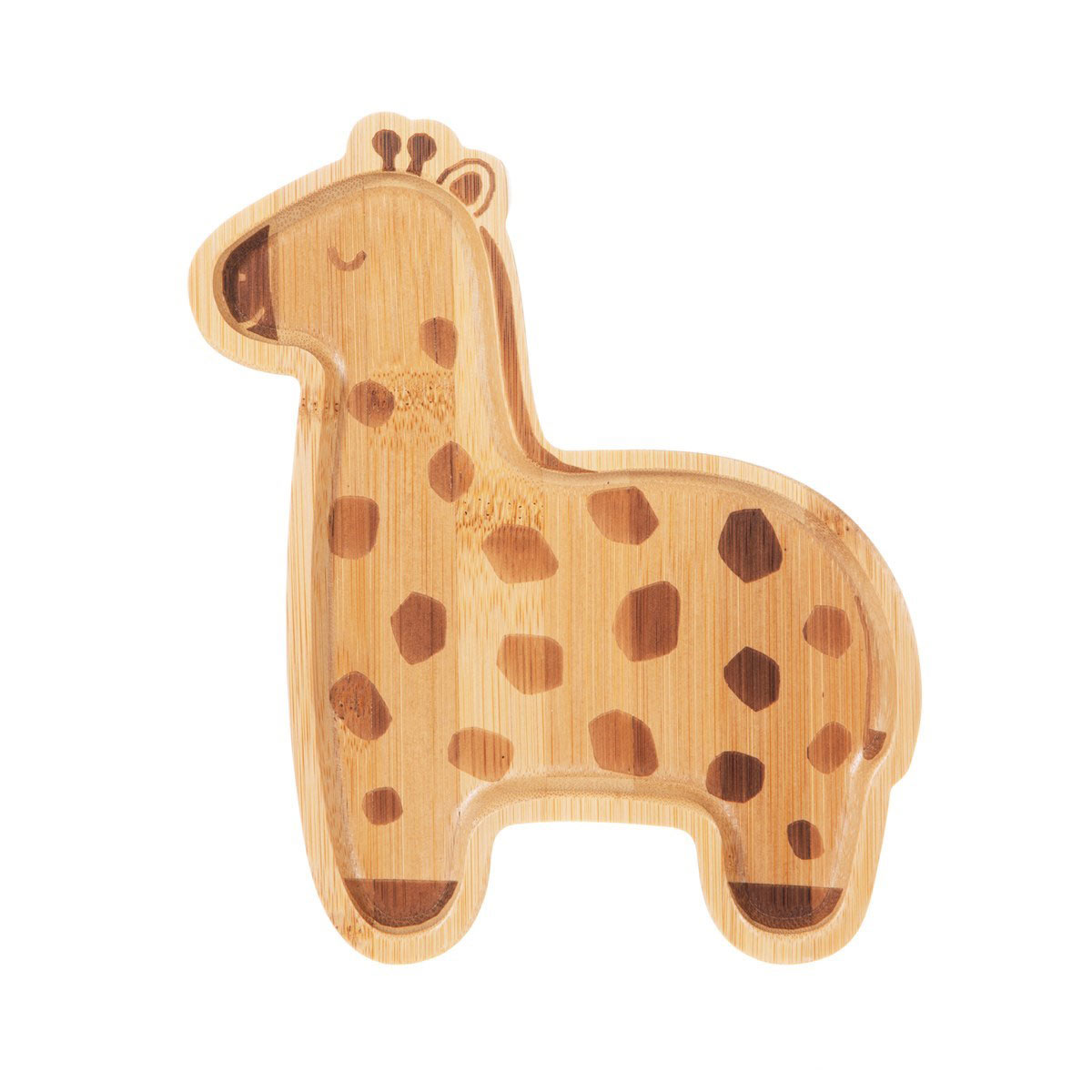 teller_giraffe_sass_1 Baby-Teller aus Bambus Giraffe - Ansicht von oben