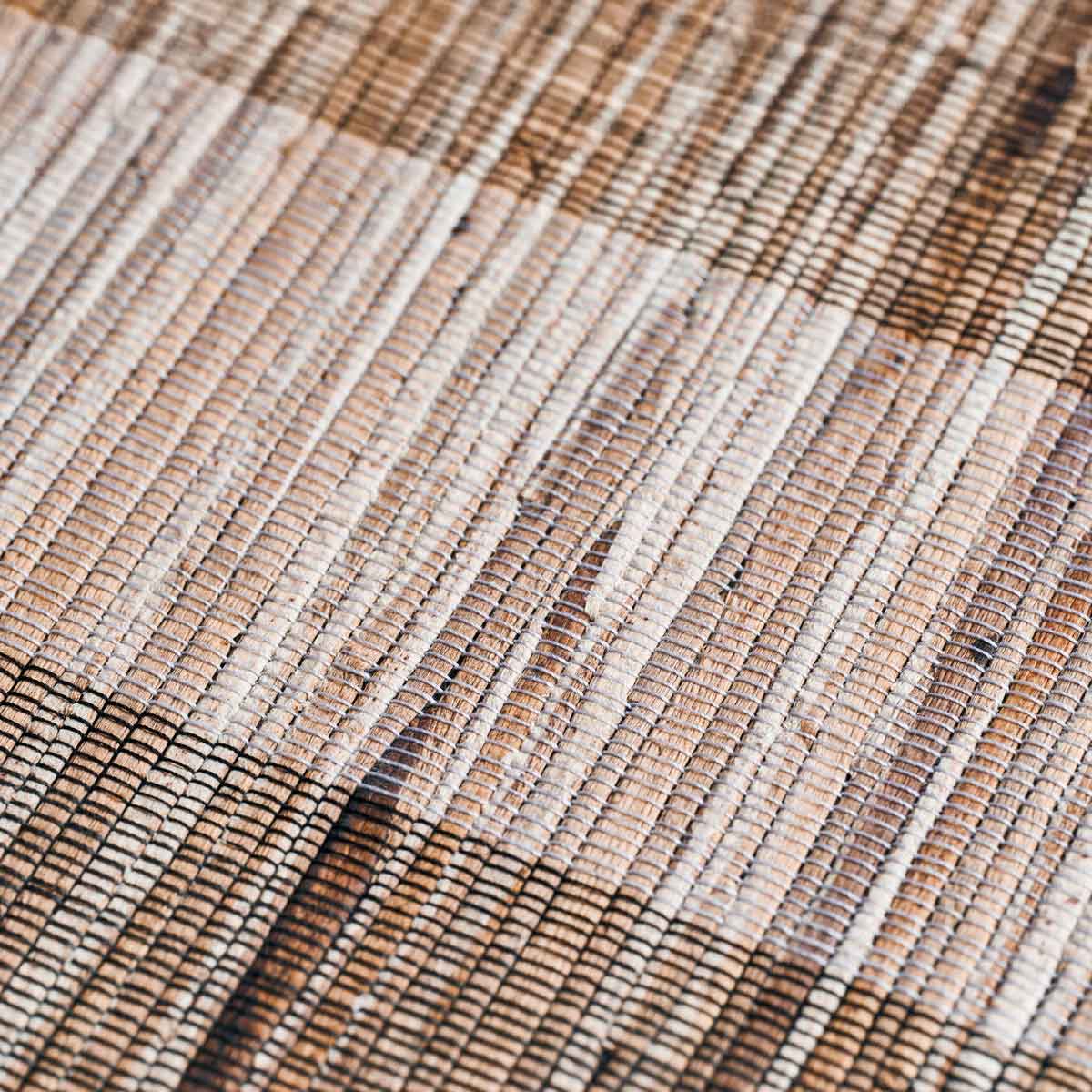 Platzset_Bols_261941010_6 4tlg. Platzset aus brauner geflochtener Wasserhyazinthe - Detailansicht des Flechtmusters