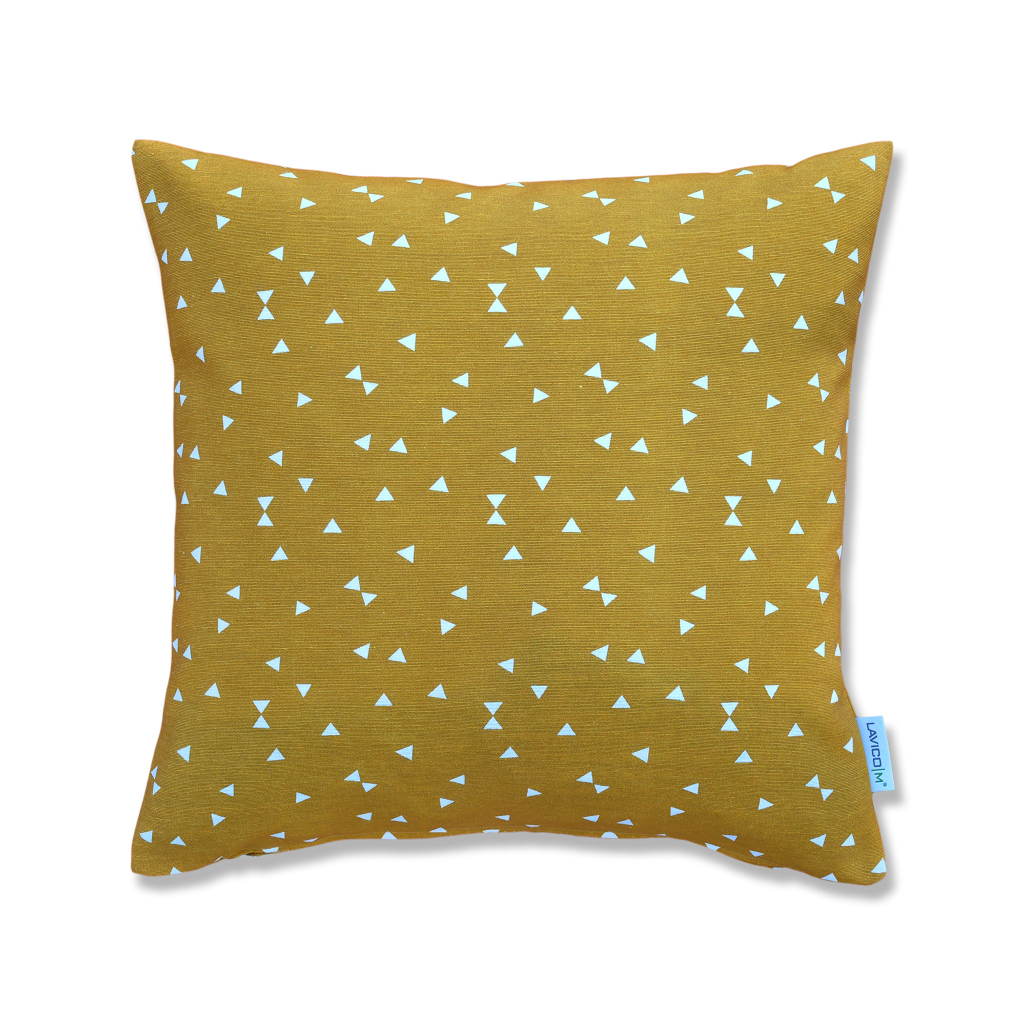 ZK006 Kissenhülle aus leichtem Dekostoff in Ocker