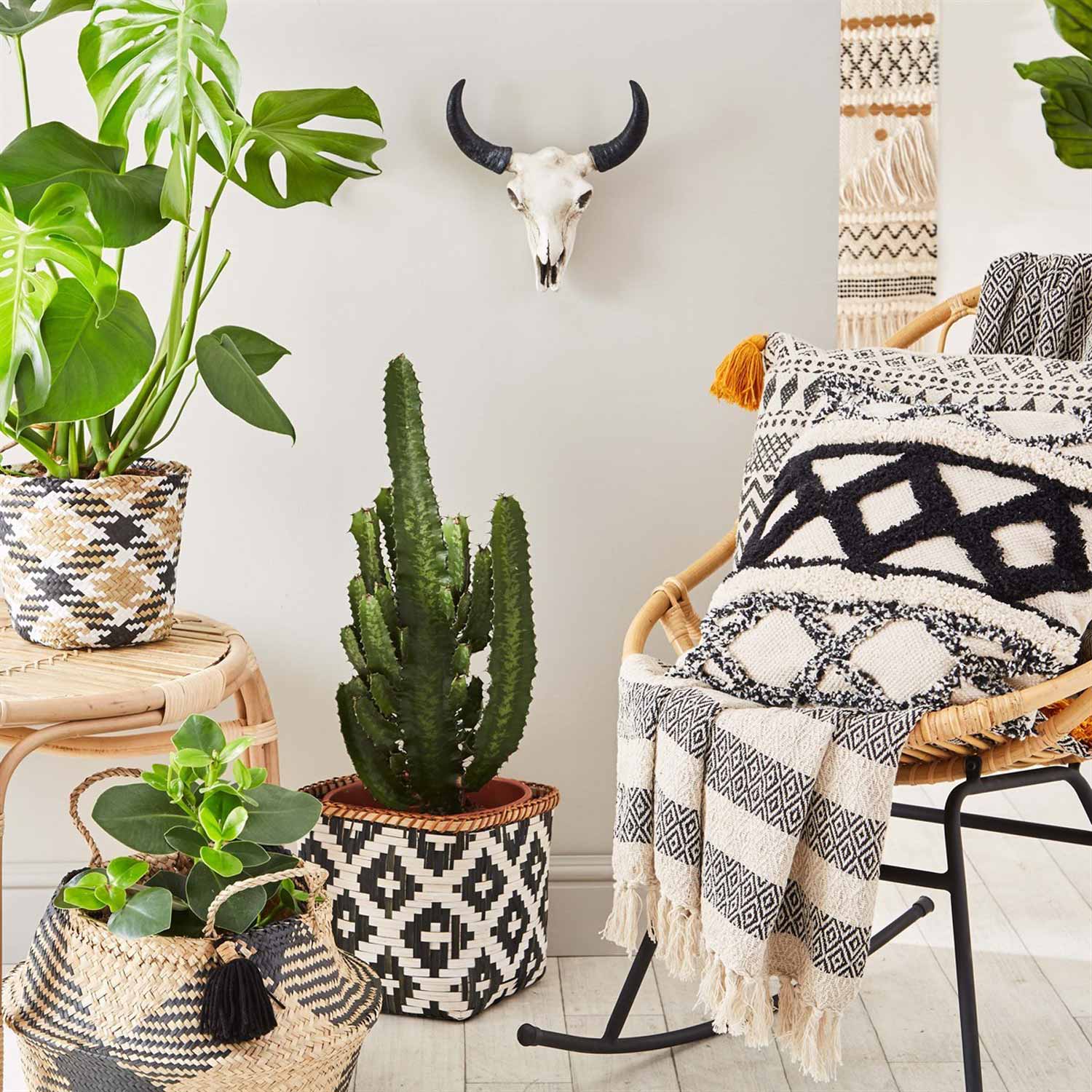 BASK005_L Aufbewahrungskorb Black Tribal - Lifestyle