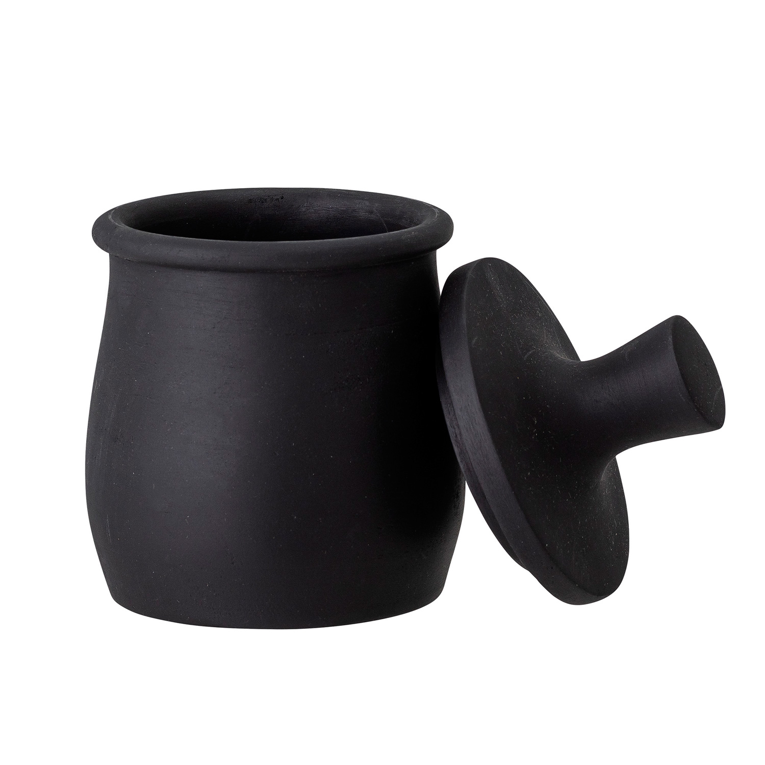 82050454_1 Eike Jar w/Lid, Black, Mango