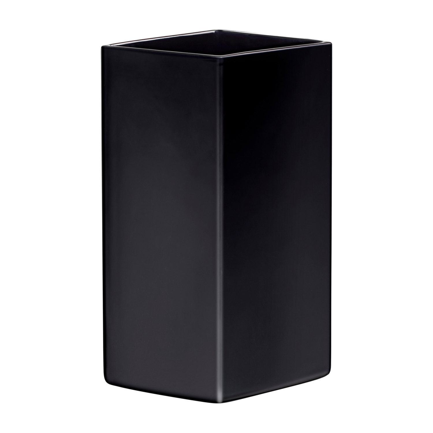 Keramikvase der Serie Ruutu 330 schwarz