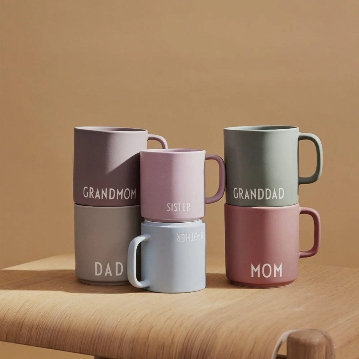 Design Letters - Porzellanbecher Henkeltasse Ash Rose