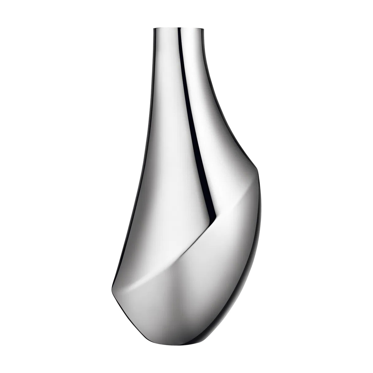 Georg Jensen - Blumenvase FLORA aus Edelstahl