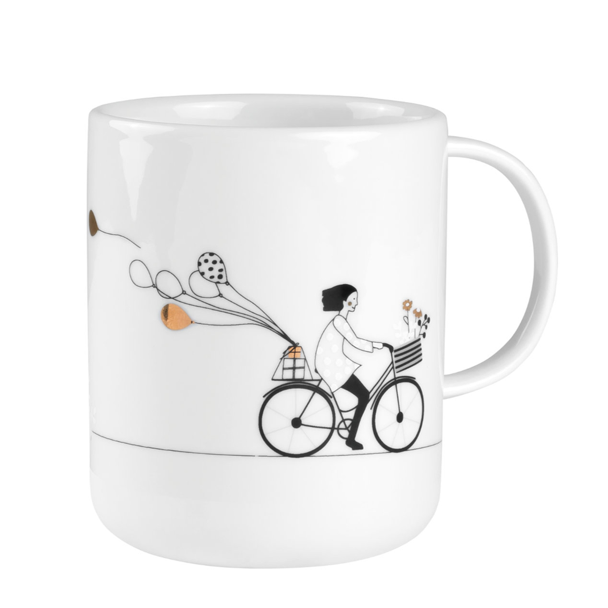 Räder – Geschenktasse 'Radfahren' – Design Porzellan Tasse Geschenkidee