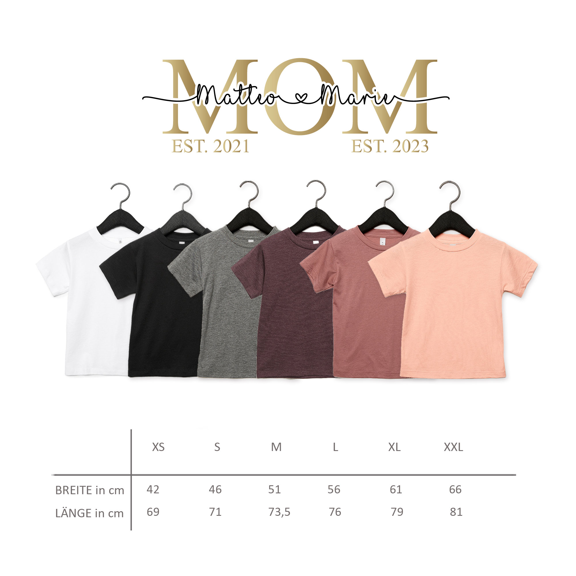 T-Shirt MOM - Grösserntabelle