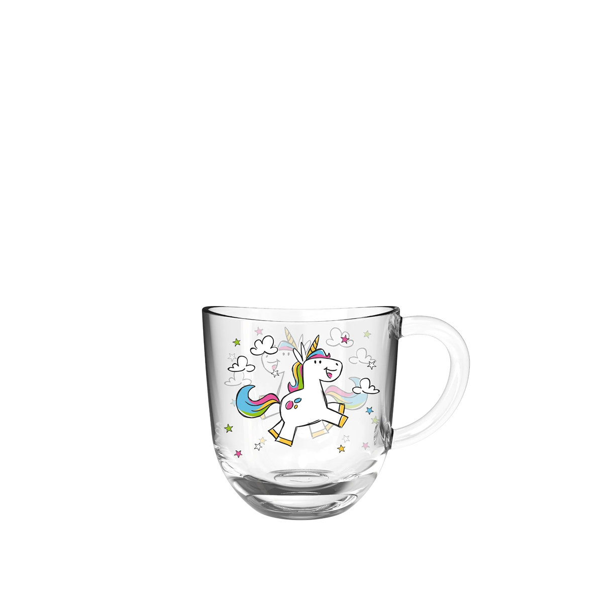 Leonardo - Tasse aus Glas mit Unicorn für kleine & große Kinder