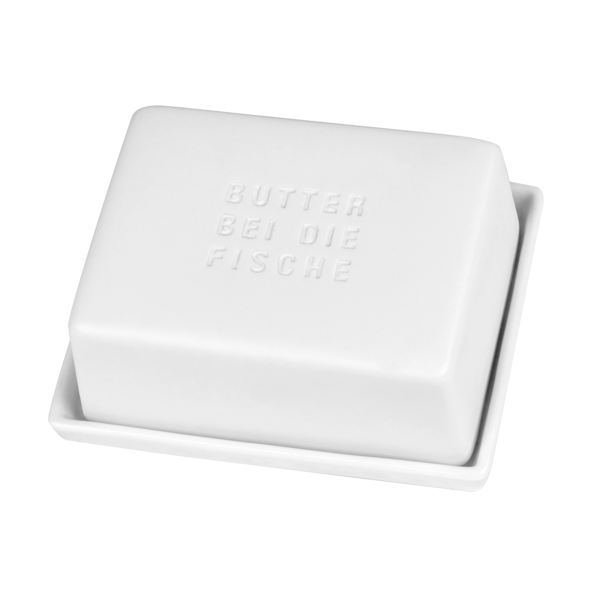 Räder - Butterdose 'Butter bei die Fische' - Butterglocke mit Fischmotiv