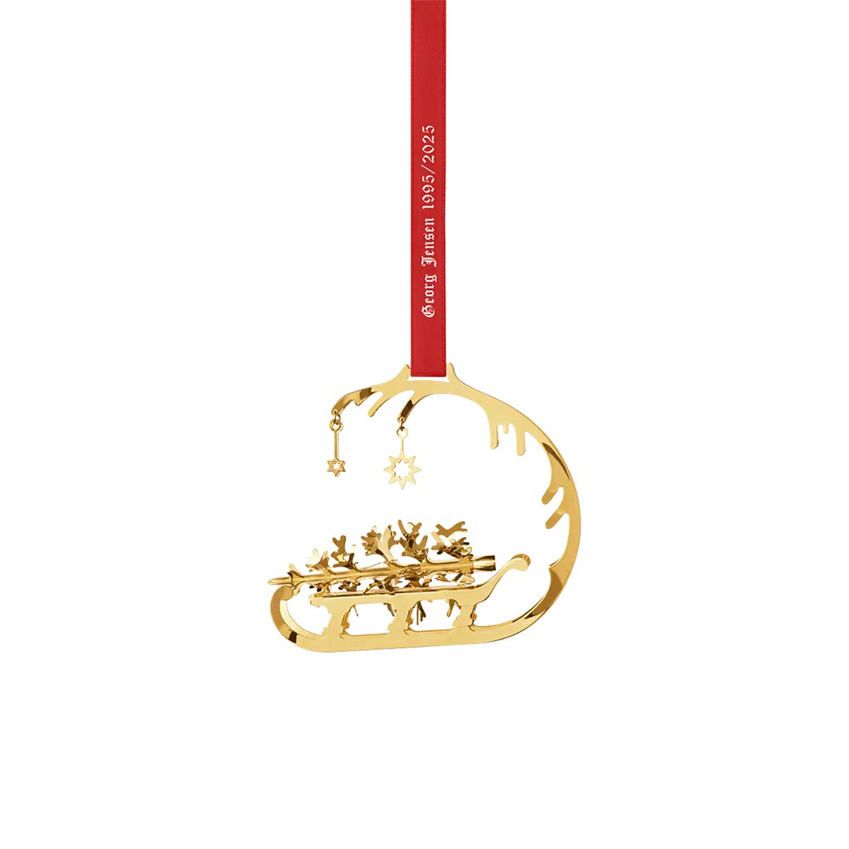 Georg Jensen - Weihnachten 2025 / 1995 Mobile Schlitten gold