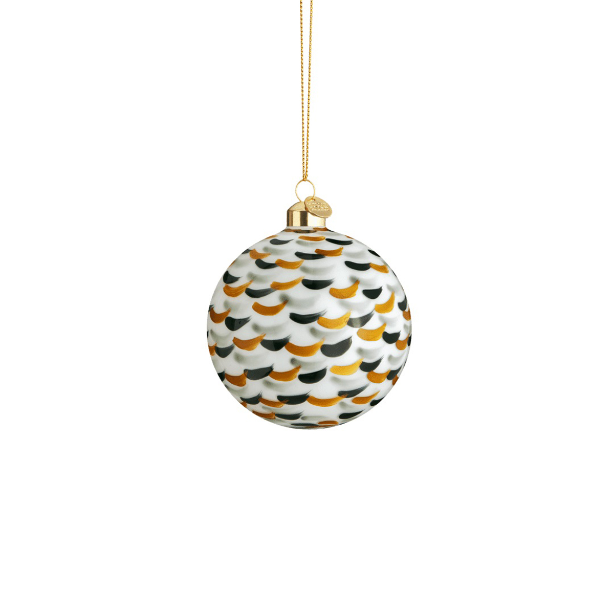 Holmegaard - Souvenir Weihnachtskugel grün gepunktet