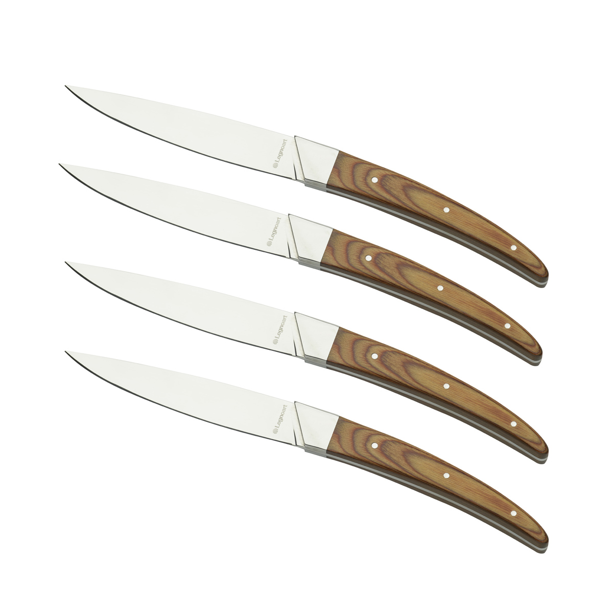 LegnoArt - Steakmessern-Set Porterhouse Klinge aus japanischem Stahl