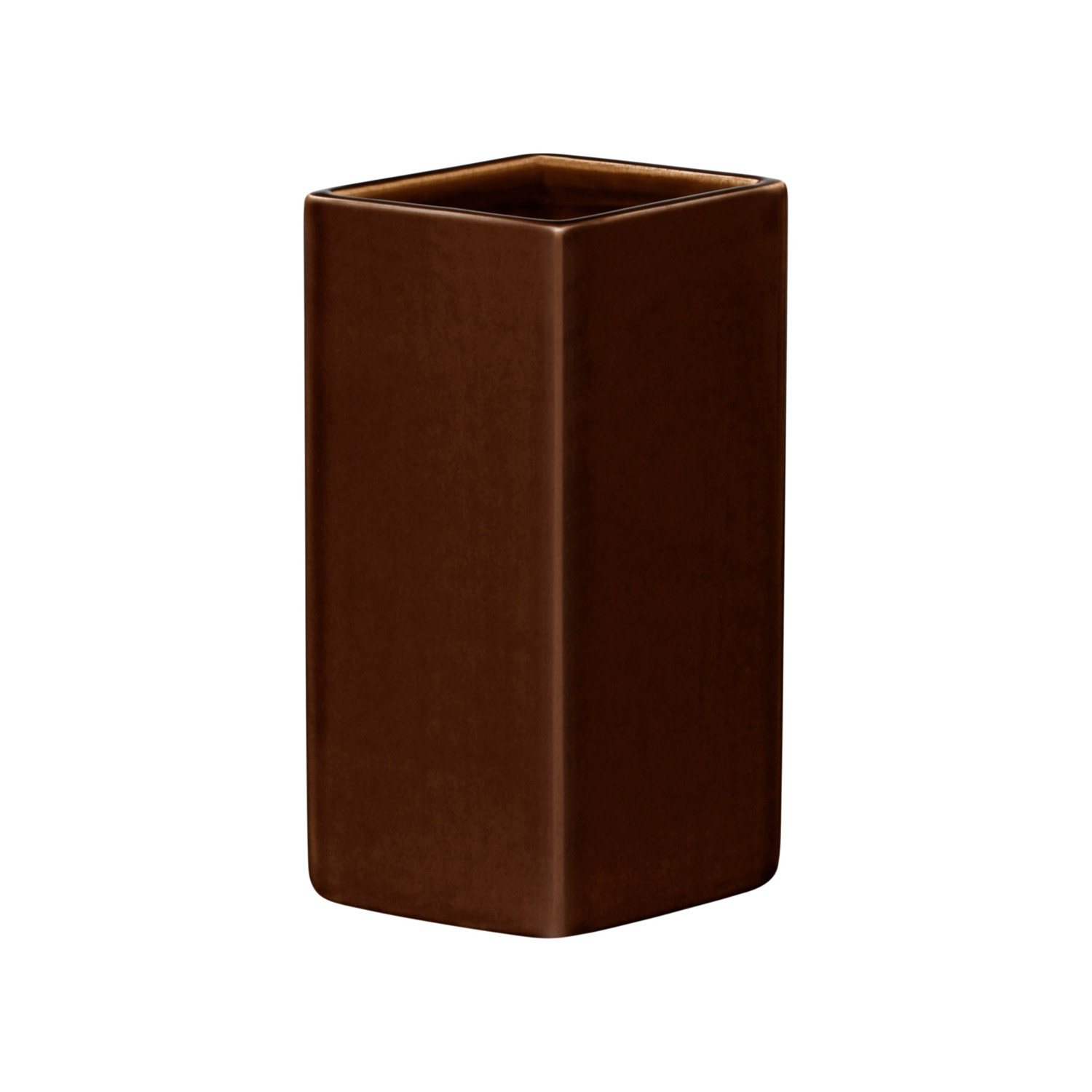 Iittala - Hochwertige Design Keramikvase, Handarbeit - Blumenvase  in Trapezform 180 mm
