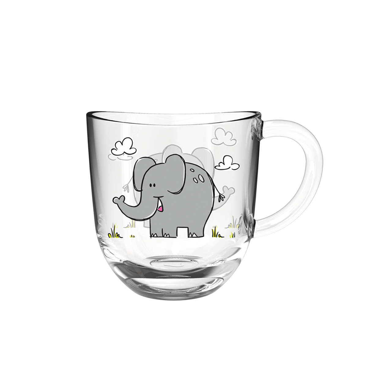 Leonardo - Glastasse Elefant - Tasse BAMBINI - Kindertasse 280 ml