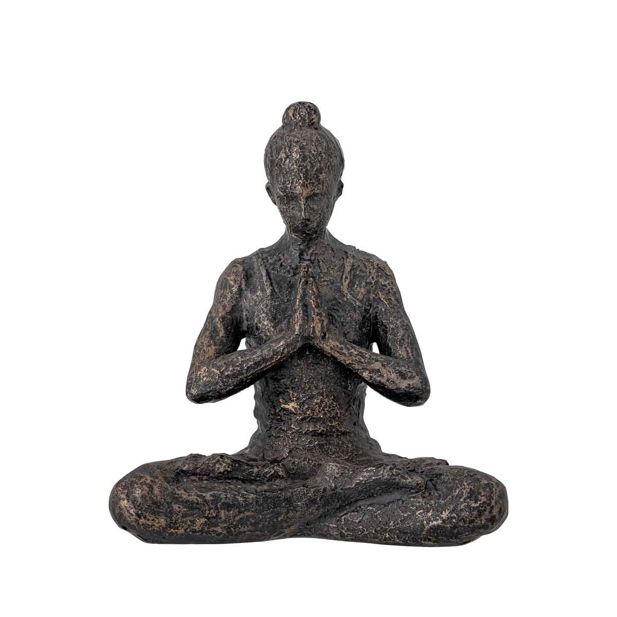 Figur_Miiral_82057512 Sitzende Frau in entspannender Yoga Position