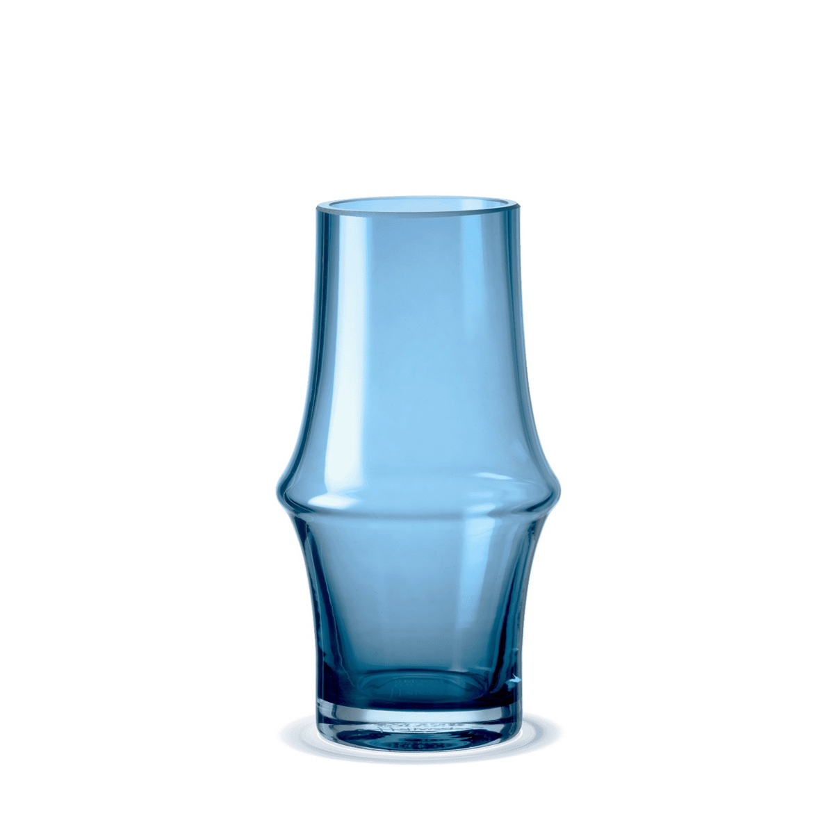 Holmegaard - ARC Blumevase aus blauem mundgeblasenem Glas