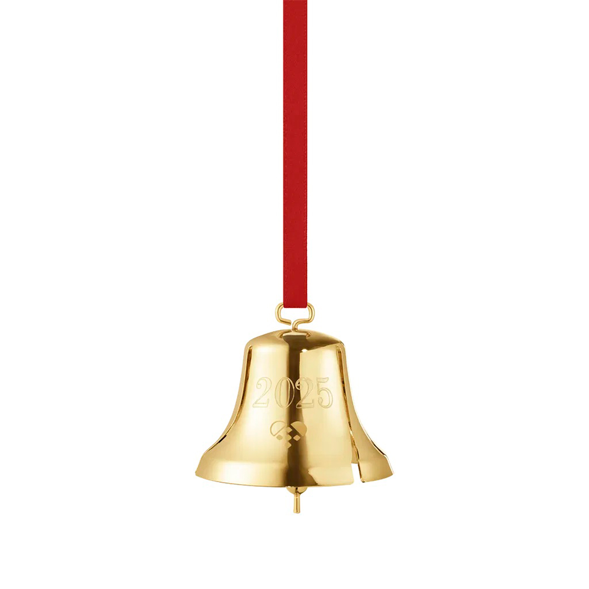 Georg Jensen - Weihnachtsglocke 2025, vergoldet mit Zierband