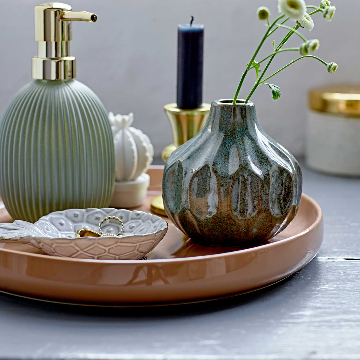 Tablett_Ananas_77308272_2 Kleine Ananas aus Terracotta als Tablett oder Schüsselchen - im Badezimmer