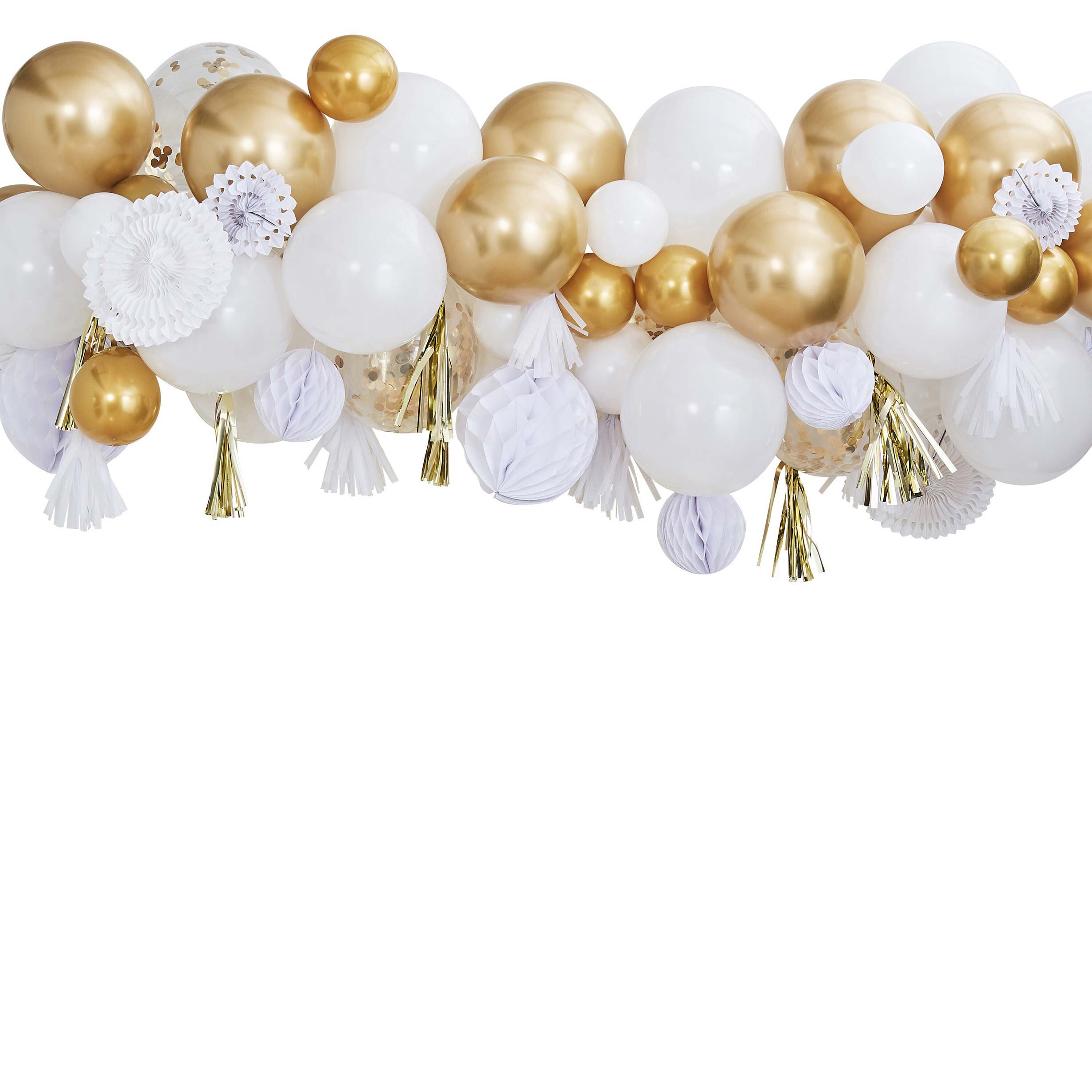 mix-226_3 Ginger Ray - Ballongirlande Gold-Weiß Detail