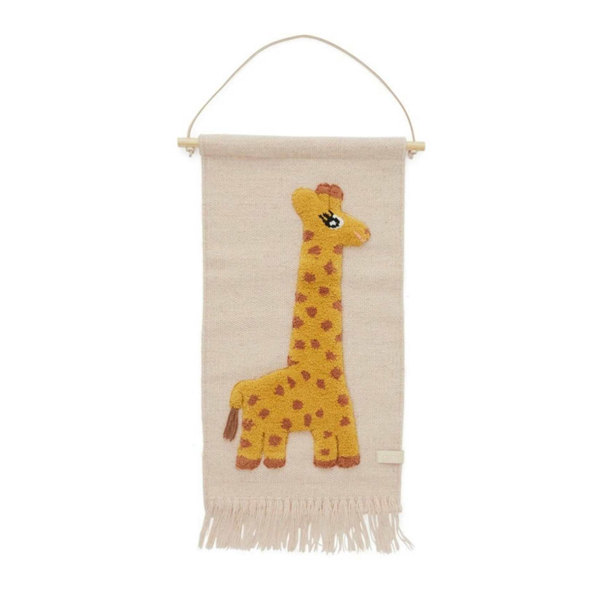 OYOY - Wandteppich Giraffe - Wanddekoration Kinderzimmer - Wallhanger