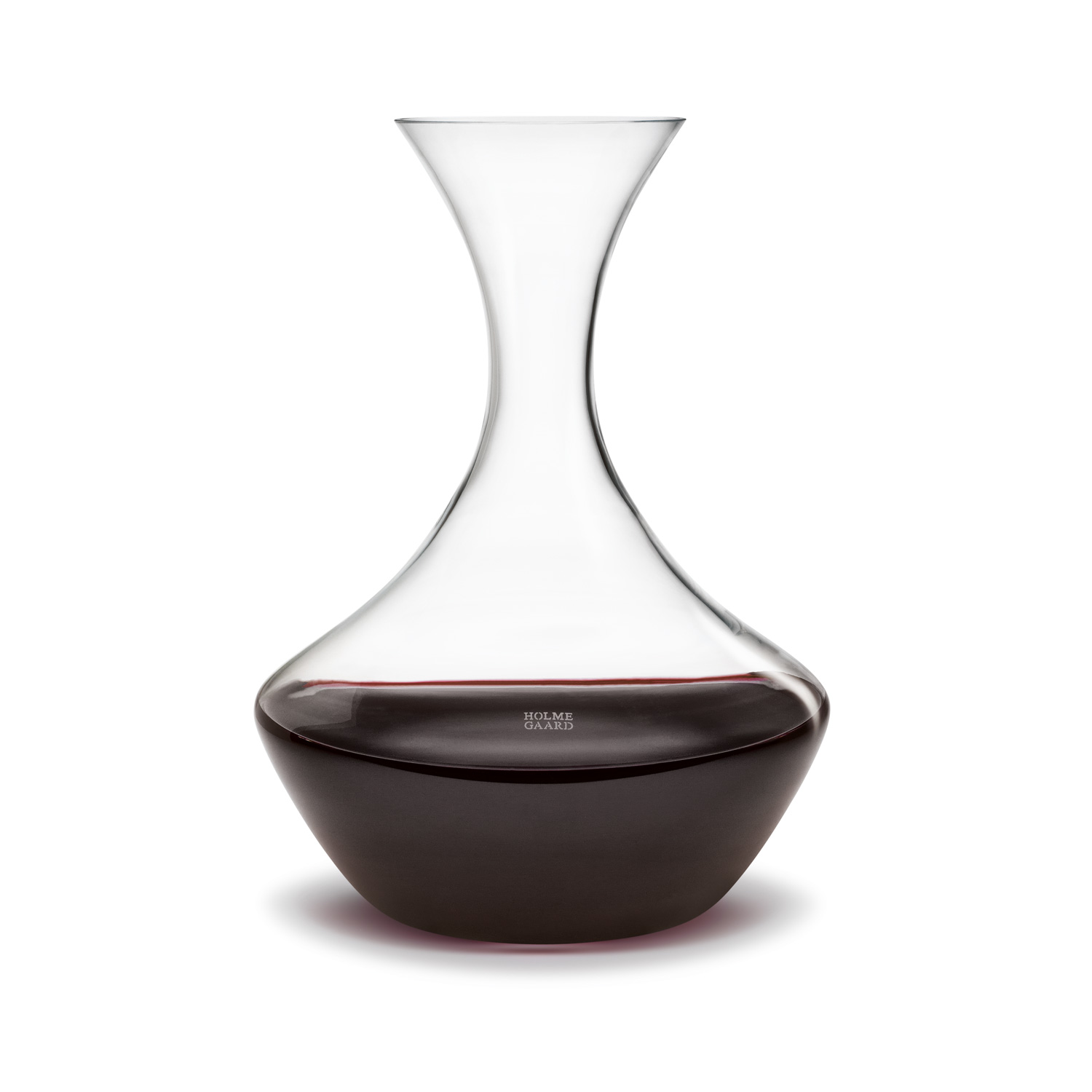 Dekanter_Perfection_HolmeGaard Dekanter für Rotwein aus mundgeblasenem Glas befüllt