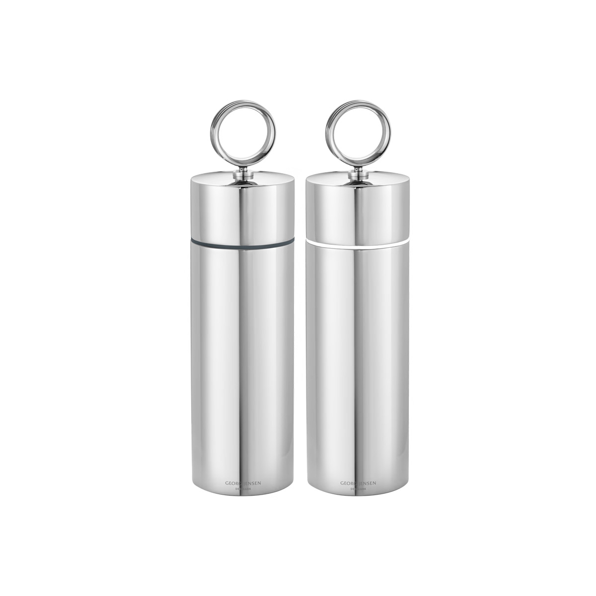BERNADOTTE_salt_grinder_stainless_steel Edelstahl Gewürzmühlenset BERNADOTTE von Georg Jensen