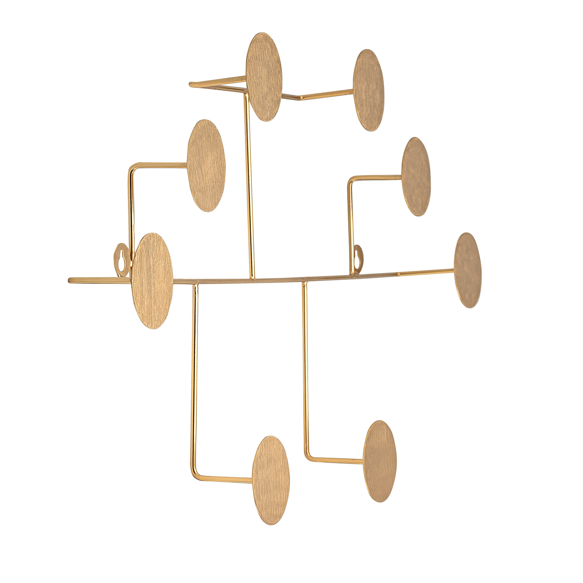 82050500_1 Fia Coat Rack, Brass, Metal