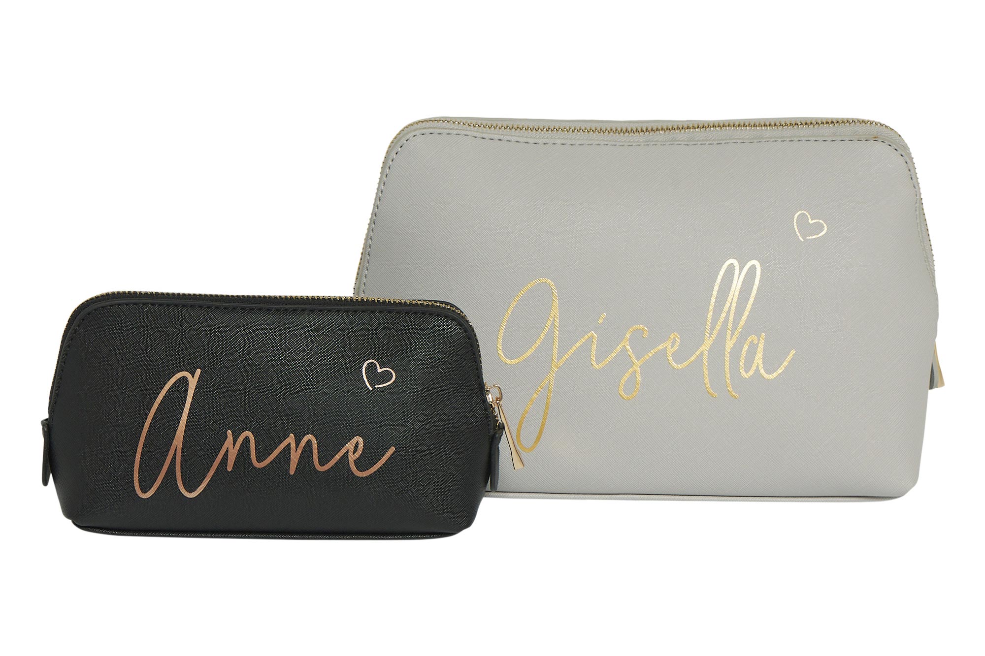 Kosmetiktasche_Name Personalisierte Kosmetiktasche mit Herz