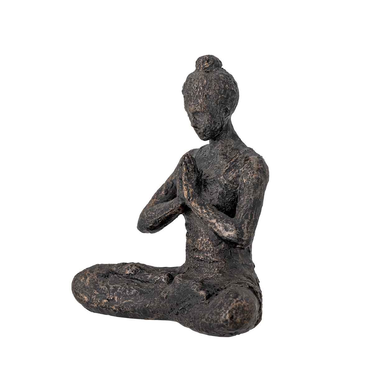 Figur_Miiral_82057512_1 Sitzende Frau in entspannender Yoga Position - von der Seite