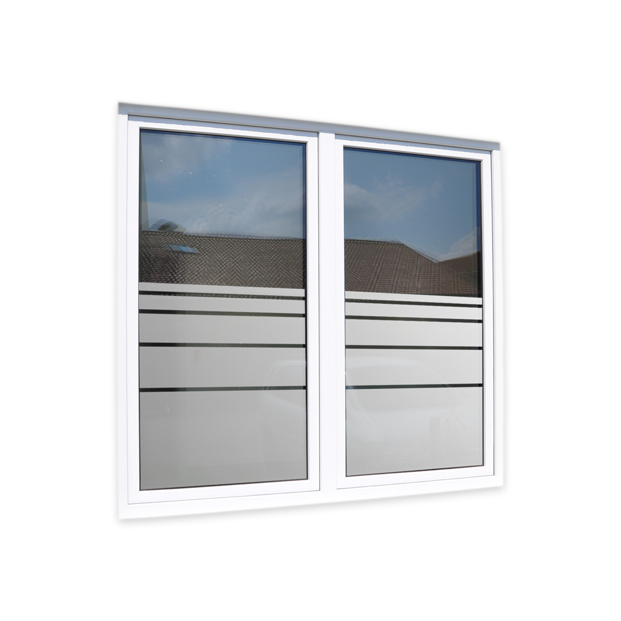 ANGEBOT: Dienstleistung Fensterfolierung, inkl. UV Schutzfolie PREMIUM  (glasklar) - Fenster Folien und Sichtschutzfolien